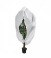 vidaXL Plant Fleece Cover with Zip 70 g/m² 3.93x3 m — Colour: white, Size: 3.93 x 3 m