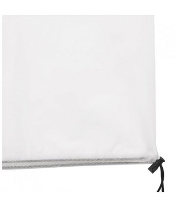 vidaXL Plant Fleece Cover with Zip 70 g/m² 3.93x3 m — Colour: white, Size: 3.93 x 3 m