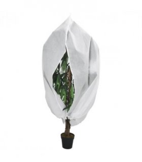 vidaXL Plant Fleece Cover with Zip 70 g/m² 2.36x2 m — Colour: white, Size: 2.36 x 2 m