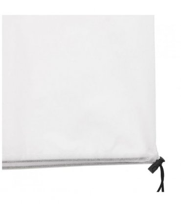 vidaXL Plant Fleece Cover with Zip 70 g/m² 2.36x2 m — Colour: white, Size: 2.36 x 2 m