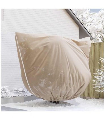 vidaXL Frost Protection Plant Fleece Covers 3 pcs Beige 2.5 x 3.14 m — Size: 3.14 x 2.5 m