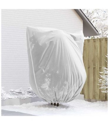 vidaXL Frost Protection Plant Fleece Covers White 2.4 x 2 m — Size: 2 x 2.4 m