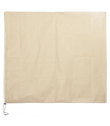 vidaXL Plant Fleece Cover with Zip 70 g/m² 3.93x3.5 m — Colour: beige, Size: 3.93 x 3.5 m