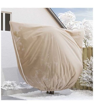 vidaXL Frost Protection Plant Fleece Covers 3 pcs Beige 3 x 3.93 m — Size: 3.93 x 3 m
