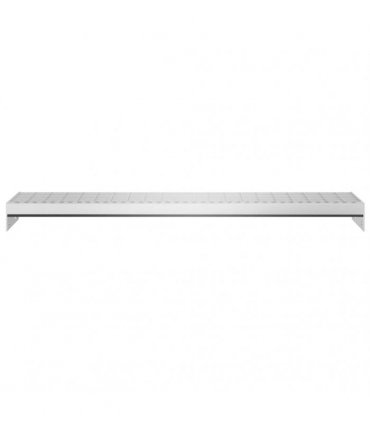 vidaXL Grate Step | Silver | Galvanised Steel | Large | Non-slip | Grate Step — Size: 90 x 24 x 7 cm, Model: press locked