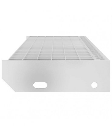 vidaXL Grate Step | Silver | Galvanised steel | 70 cm x 24 cm | Non-slip — Size: 70 x 24 x 7 cm, Model: press locked