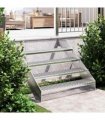 vidaXL Grate Step 100x24x7 cm Galvanised Steel — Size: 100 x 24 x 7 cm, Model: forge welded