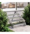vidaXL Grate Step 80x24x7 cm Galvanised Steel — Size: 80 x 24 x 7 cm, Model: press locked