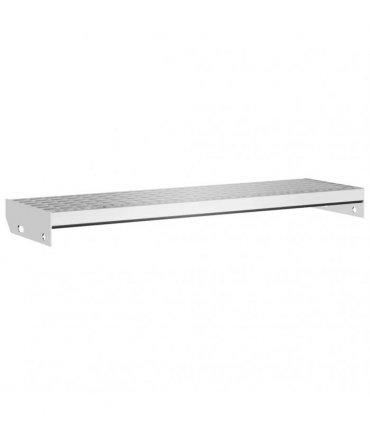 vidaXL Grate Step 80x24x7 cm Galvanised Steel — Size: 80 x 24 x 7 cm, Model: press locked