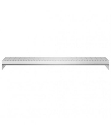 vidaXL Grate Step 80x24x7 cm Galvanised Steel — Size: 80 x 24 x 7 cm, Model: press locked