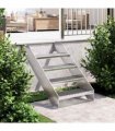 vidaXL Grate Step 60x24x7 cm Galvanised Steel — Size: 60 x 24 x 7 cm, Model: press locked