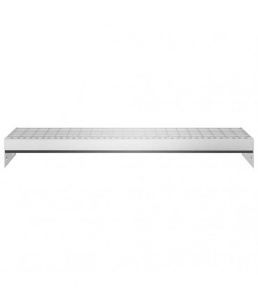 vidaXL Grate Step 60x24x7 cm Galvanised Steel — Size: 60 x 24 x 7 cm, Model: press locked
