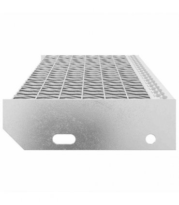 vidaXL Grate Step 80x24x7 cm Galvanised Steel — Size: 80 x 24 x 7 cm, Model: forge welded