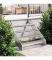 vidaXL Grate Step 90x24x7 cm Galvanised Steel — Size: 90 x 24 x 7 cm, Model: forge welded