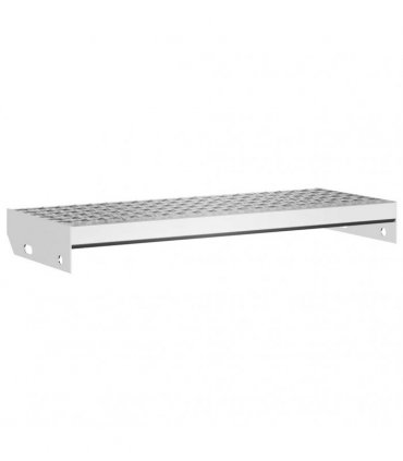 vidaXL Grate Step 60x24x7 cm Galvanised Steel — Size: 60 x 24 x 7 cm, Model: forge welded