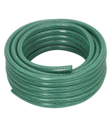 vidaXL Garden Hose Green 0.5" 30 m PVC — Size: 30 m (0.5"), Model: without accessories