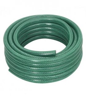 vidaXL Garden Hose Green 0.5" 20 m PVC — Size: 20 m (0.5"), Model: without accessories