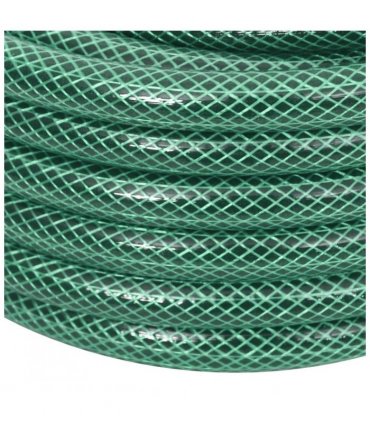 vidaXL Garden Hose Green 0.5" 20 m PVC — Size: 20 m (0.5"), Model: without accessories