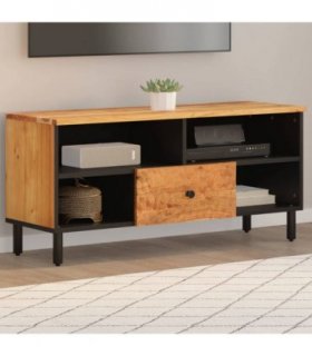 vidaXL TV Cabinet 100x33x46 cm Solid Wood Acacia — Colour: natural