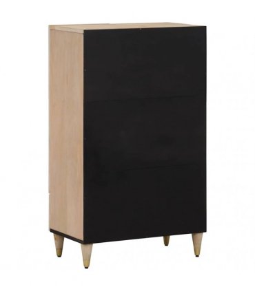 vidaXL Highboard 60x33x100 cm Solid Wood Mango — Colour: natural
