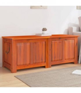 vidaXL Storage Chest with Lid Brown Solid Wood Acacia — Size: 150 x 55 x 57 cm