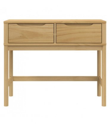 vidaXL Console Table FLORO Wax Brown 89.5x36.5x73 cm Solid Wood Pine