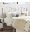vidaXL Metal Replace Headboard White 120 cm — V0671975408