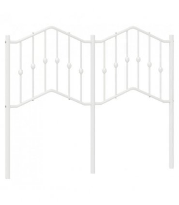 vidaXL Metal Replace Headboard White 120 cm — V0671975408