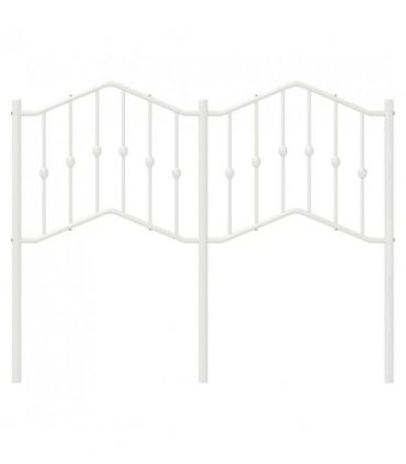 vidaXL Metal Replace Headboard White 120 cm — V0671975408