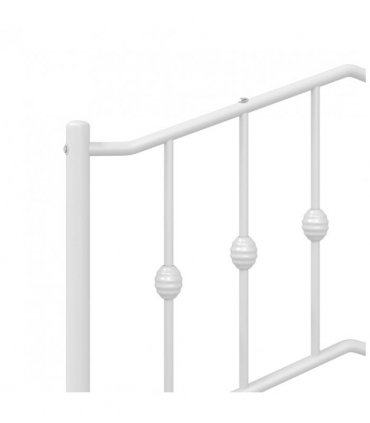 vidaXL Metal Replace Headboard White 120 cm — V0671975408