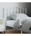 vidaXL Metal Replace Headboard White 90 cm