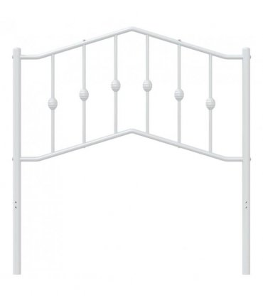 vidaXL Metal Replace Headboard White 90 cm