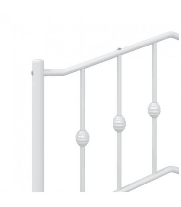 vidaXL Metal Replace Headboard White 90 cm