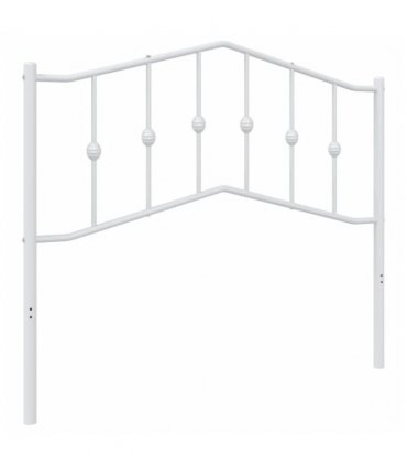 vidaXL Metal Replace Headboard White 107 cm — V0671975423
