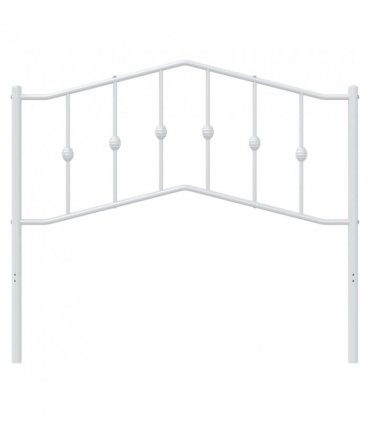 vidaXL Metal Replace Headboard White 107 cm — V0671975423