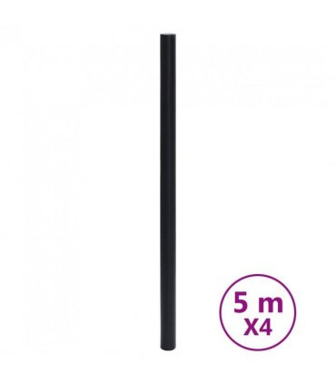 vidaXL Furniture Stickers Self-Adhesive Matte Black 90x500 cm PVC — Size: 90 x 500 cm (4 pcs)
