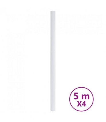 vidaXL Furniture Stickers Self-Adhesive Matte White 90x500 cm PVC — Size: 90 x 500 cm (4 pcs)