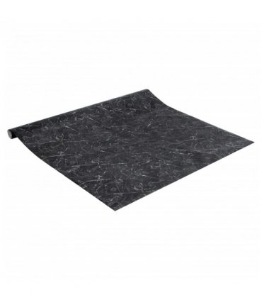 vidaXL Furniture Sticker Self-Adhesive Marble Black 90x500 cm PVC