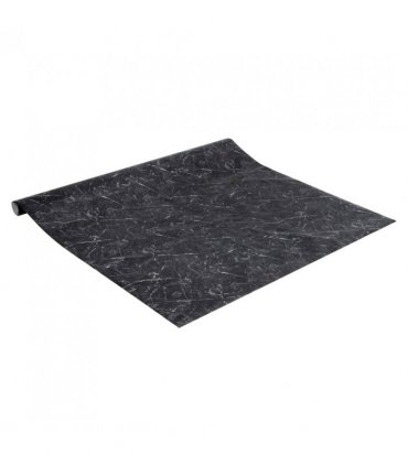 vidaXL Furniture Stickers Self-Adhesive Marble Black 90x500 cm PVC — Size: 90 x 500 cm (2 pcs)