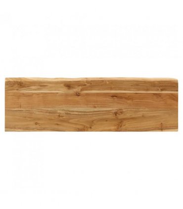 vidaXL Bench with Live Edge 105 cm Solid Wood Acacia — Colour: silver