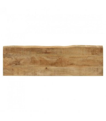 vidaXL Bench with Live Edge 105 cm Solid Wood Mango — Colour: black