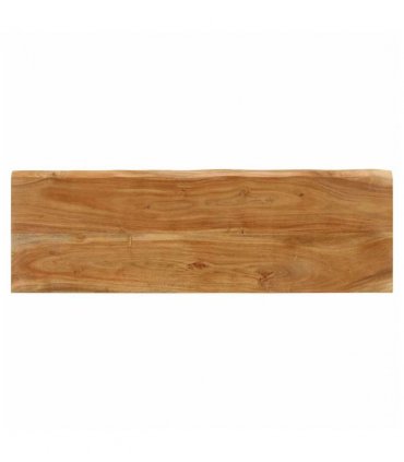 vidaXL Bench with Live Edge 105 cm Solid Wood Acacia — Colour: black
