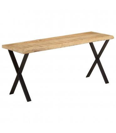 vidaXL Bench with Live Edge 105 cm Solid Wood Mango — Colour: black — V0671975551