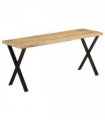 vidaXL Bench with Live Edge 105 cm Solid Wood Mango — Colour: black — V0671975551