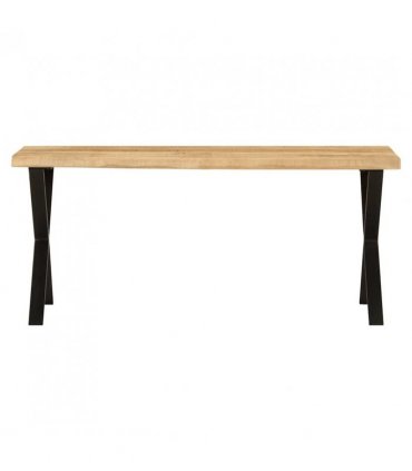 vidaXL Bench with Live Edge 105 cm Solid Wood Mango — Colour: black — V0671975551