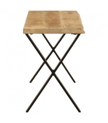 vidaXL Bench with Live Edge 105 cm Solid Wood Mango — Colour: black — V0671975551