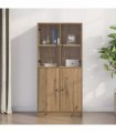 vidaXL Highboard with Doors Artisian Oak 68x37x142 cm Engineered Wood