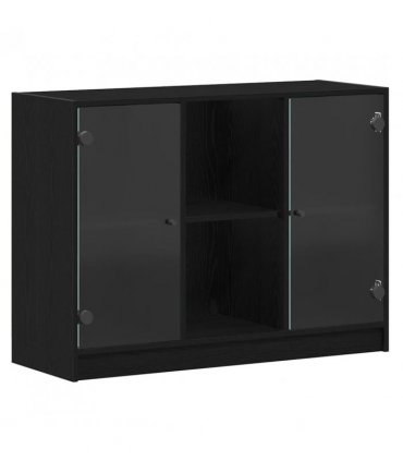 vidaXL Sideboard Black Oak 100 x 37 x 75.5 cm