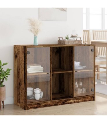 vidaXL Sideboard Old Wood 102x37x75.5 cm Engineered Wood