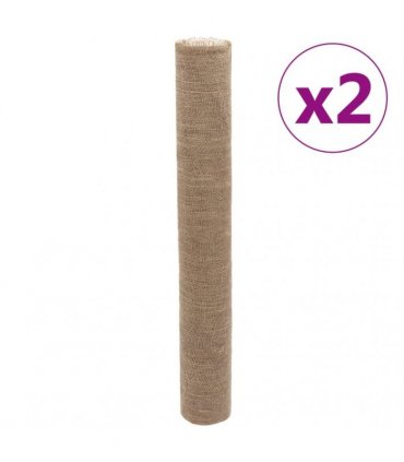vidaXL Jute Rolls 2 pcs 1x50 m 100% Jute 200 gsm — Size: 1 x 50 m (2 pcs)